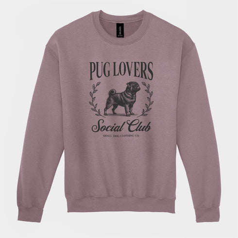 Black Pug Sweatshirt for Women